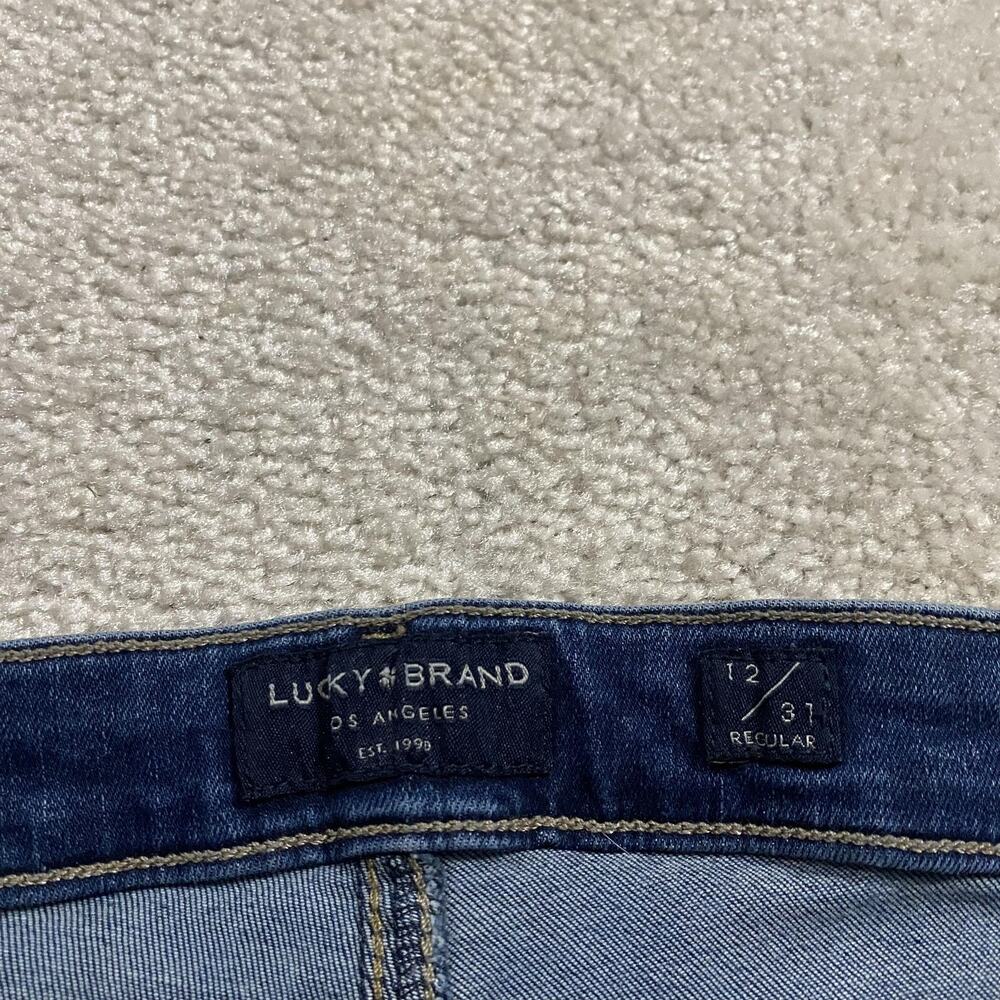 Lucky‎ Brand Sweet Boot Jeans Womens 12 Blue Wash Mid Rise Bootcut Stretch 31x31 - Picture 4 of 11